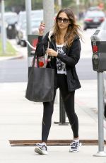 JESSICA ALBA Heads to a Gym in Los Angeles 