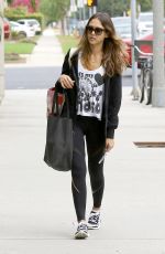 JESSICA ALBA Heads to a Gym in Los Angeles 
