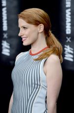 JESSICA CHASTAIN at Alexander Wang and H&M Launch in New York