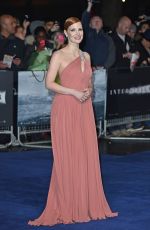 JESSICA CHASTAIN at Interstella Premiere at Odeon Leicester Square in London