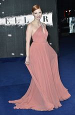 JESSICA CHASTAIN at Interstella Premiere at Odeon Leicester Square in London