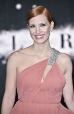 JESSICA CHASTAIN at Interstella Premiere at Odeon Leicester Square in London