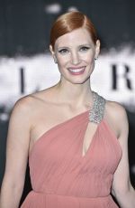 JESSICA CHASTAIN at Interstella Premiere at Odeon Leicester Square in London