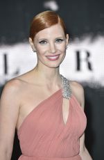 JESSICA CHASTAIN at Interstella Premiere at Odeon Leicester Square in London