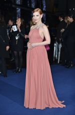 JESSICA CHASTAIN at Interstella Premiere at Odeon Leicester Square in London