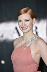 JESSICA CHASTAIN at Interstella Premiere at Odeon Leicester Square in London