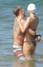 JESSICA MICHIBATA in Bikini on the Beach in Hawaii