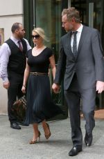 JESSICA SIMPSON Leaves Her Hotel in New York