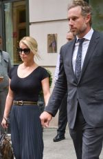 JESSICA SIMPSON Leaves Her Hotel in New York