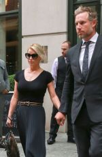 JESSICA SIMPSON Leaves Her Hotel in New York