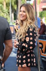 JESSIE JAMES on the Set of Extra in Los Angeles