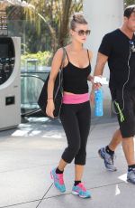 JOANNA KRUPA in Tights Heading to a Gym in Los Angeles 3009