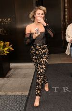 JULIANNE HOUGH Leaves the Trump Soho Hotel in New York