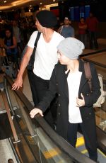KALEY CUOCO and Ryan Sweeting Arrives at LAX Airport in Los Angeles 2410