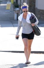 KALEY CUOCO in Tight Shorts Leaves a Gym in Los Angeles