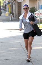 KALEY CUOCO in Tight Shorts Leaves a Gym in Los Angeles