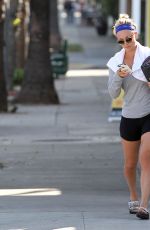 KALEY CUOCO in Tight Shorts Leaves a Gym in Los Angeles