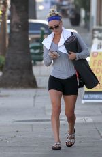 KALEY CUOCO in Tight Shorts Leaves a Gym in Los Angeles