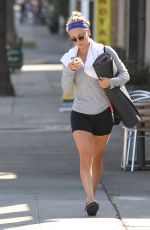 KALEY CUOCO in Tight Shorts Leaves a Gym in Los Angeles