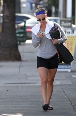KALEY CUOCO in Tight Shorts Leaves a Gym in Los Angeles