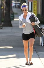 KALEY CUOCO in Tight Shorts Leaves a Gym in Los Angeles