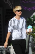 KALEY CUOCO Leaves a Nail Salon in Los Angeles 1010