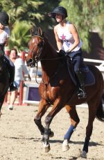 KALEY CUOCO Riding Her Horse in Los Angeles 2410