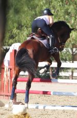 KALEY CUOCO Riding Her Horse in Los Angeles 2410