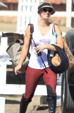 KALEY CUOCO Riding Her Horse in Moorpark