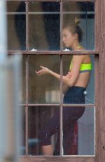 KARLIE KLOSS at a Gym in New York 2110