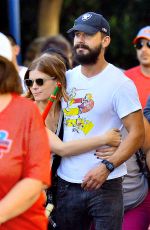 KATE MARA and Shia LaBeouf at Disneyland in Anaheim