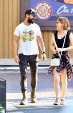 KATE MARA and Shia LaBeouf at Disneyland in Anaheim