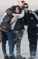 KATY PERRY Arrives at Le Bourget Airport in Paris