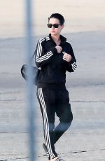 KATY PERRY Arrives at Le Bourget Airport in Paris