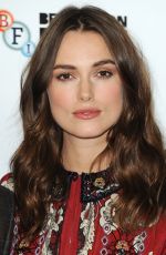 KEIRA KNIGHTLEY at The Imitation Game Photocall in London