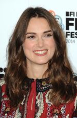 KEIRA KNIGHTLEY at The Imitation Game Photocall in London