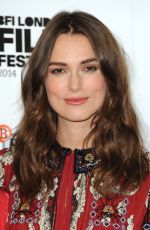 KEIRA KNIGHTLEY at The Imitation Game Photocall in London