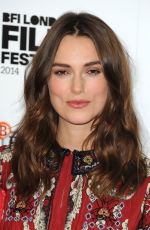 KEIRA KNIGHTLEY at The Imitation Game Photocall in London