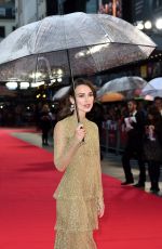 KEIRA KNIGHTLEY at The Imitation Game Premiere in London