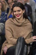 KENDALL JENNER, GIGI HADID and HAILEY BALDWIN at Knicks vs Wizards Game