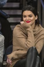 KENDALL JENNER, GIGI HADID and HAILEY BALDWIN at Knicks vs Wizards Game