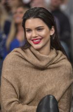 KENDALL JENNER, GIGI HADID and HAILEY BALDWIN at Knicks vs Wizards Game