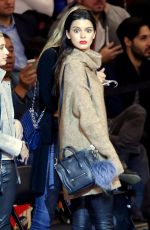 KENDALL JENNER, GIGI HADID and HAILEY BALDWIN at Knicks vs Wizards Game