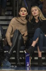 KENDALL JENNER, GIGI HADID and HAILEY BALDWIN at Knicks vs Wizards Game
