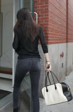 KENDALL JENNER in Tight Jeans Arrives at Her Apartment in New York