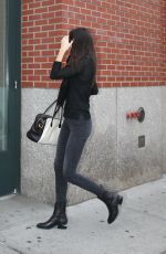 KENDALL JENNER in Tight Jeans Arrives at Her Apartment in New York