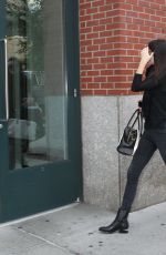 KENDALL JENNER in Tight Jeans Arrives at Her Apartment in New York