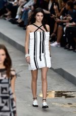 KENDALL JENNER on the Runway of Chanel Fashion Show in Paris