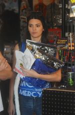 KENDALL JENNER Out Shopping a Costume in Hollywood