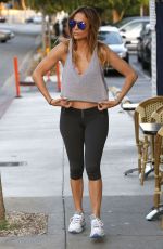 KENNIFER LOPEZ in Sport Bra and Leggings Leaves a Gym in West Hollywood